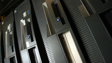 Some of Xiasong Ma's network of computers.