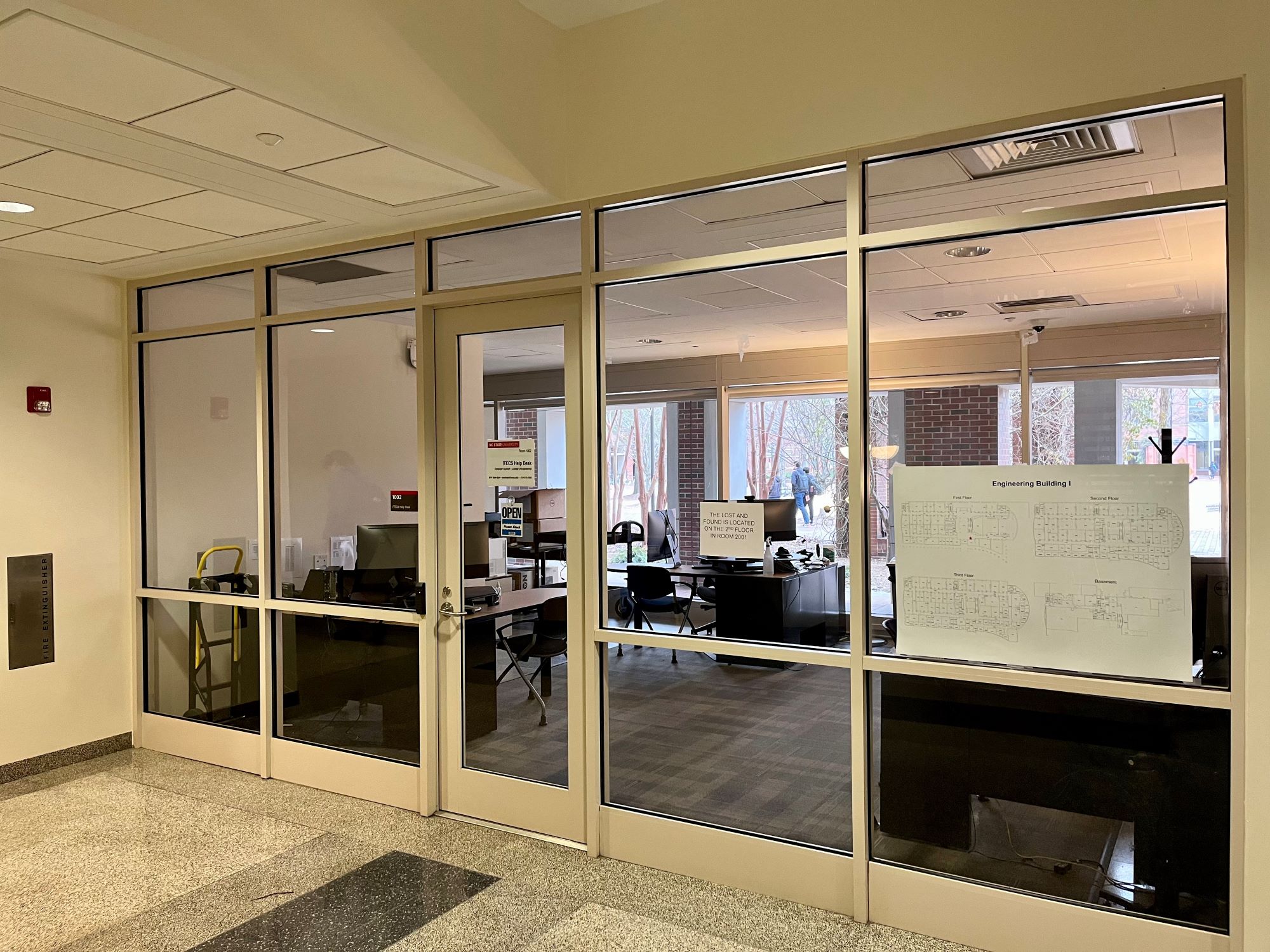 Photograph of Service Desk Location in Engineering Building I