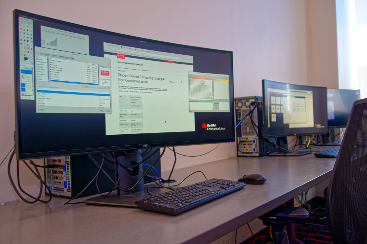Linux stations at FWH 2351 Lab